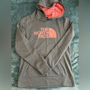 Gray North face women’s hoodie